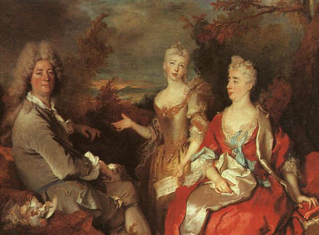 Nicolas de Largilliere Family Portrait oil painting image